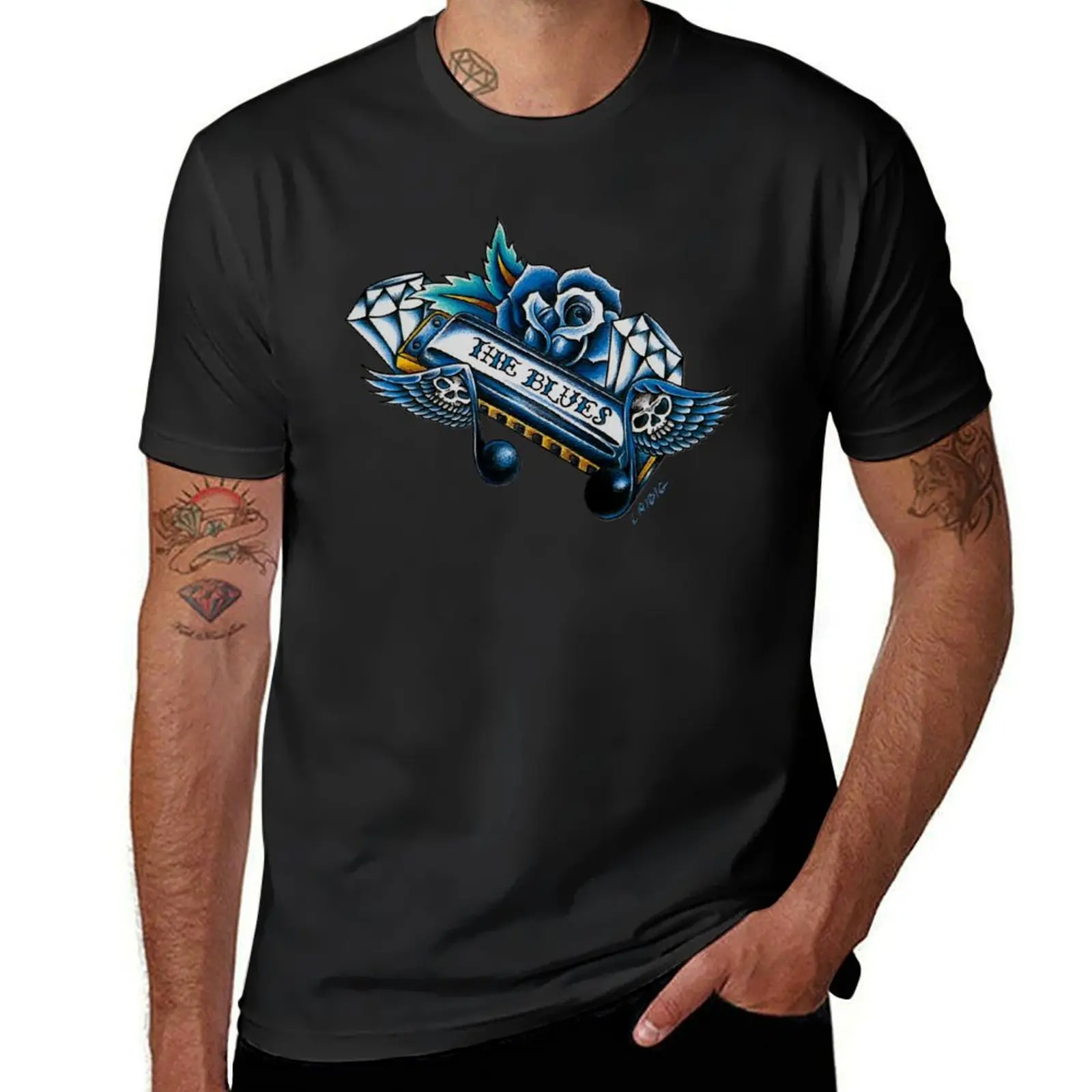 The Blues T-Shirt animal prinfor boys for a boy new edition blanks mens white t shirts