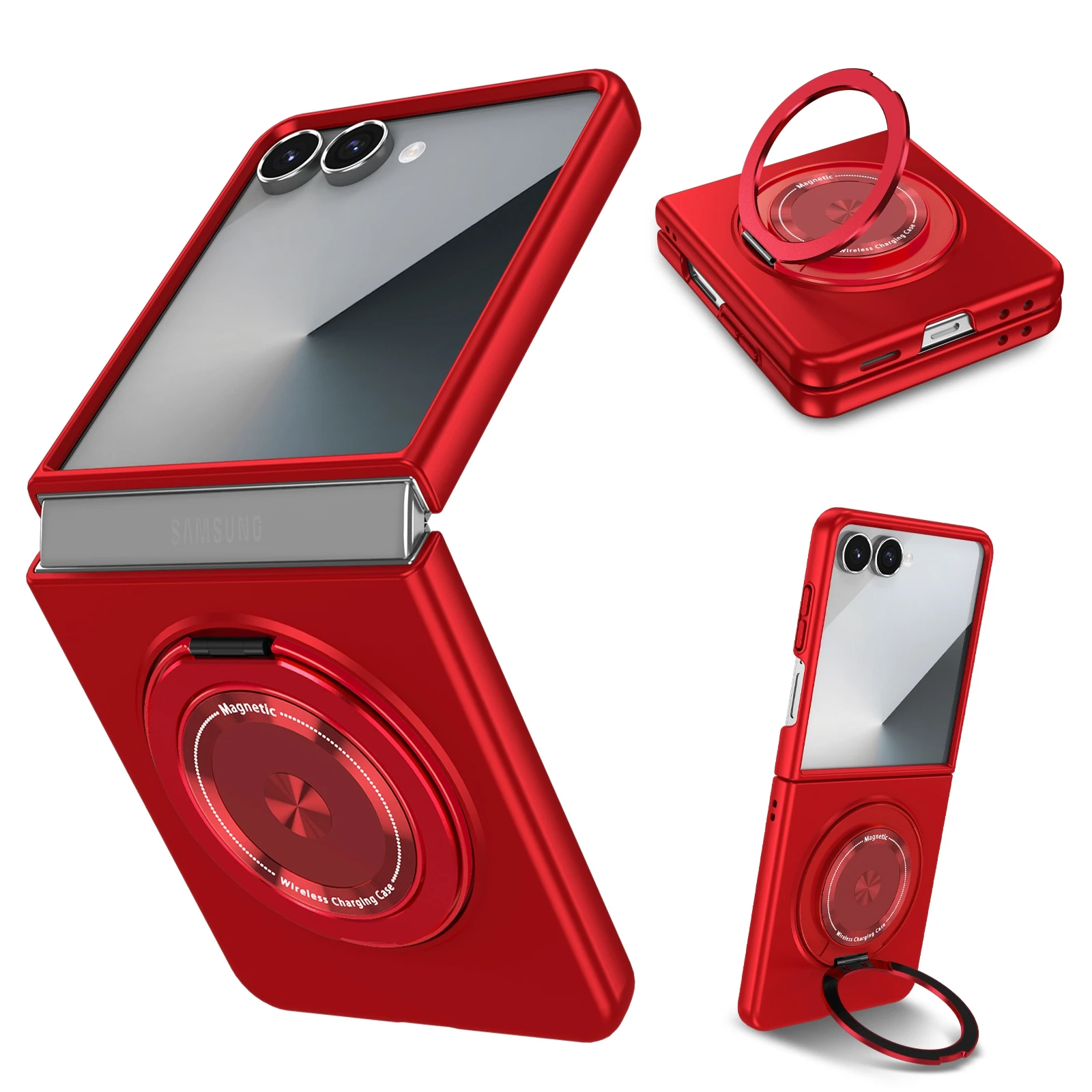 360 Rotating Magnetic Ring Holder Shockproof Phone Case