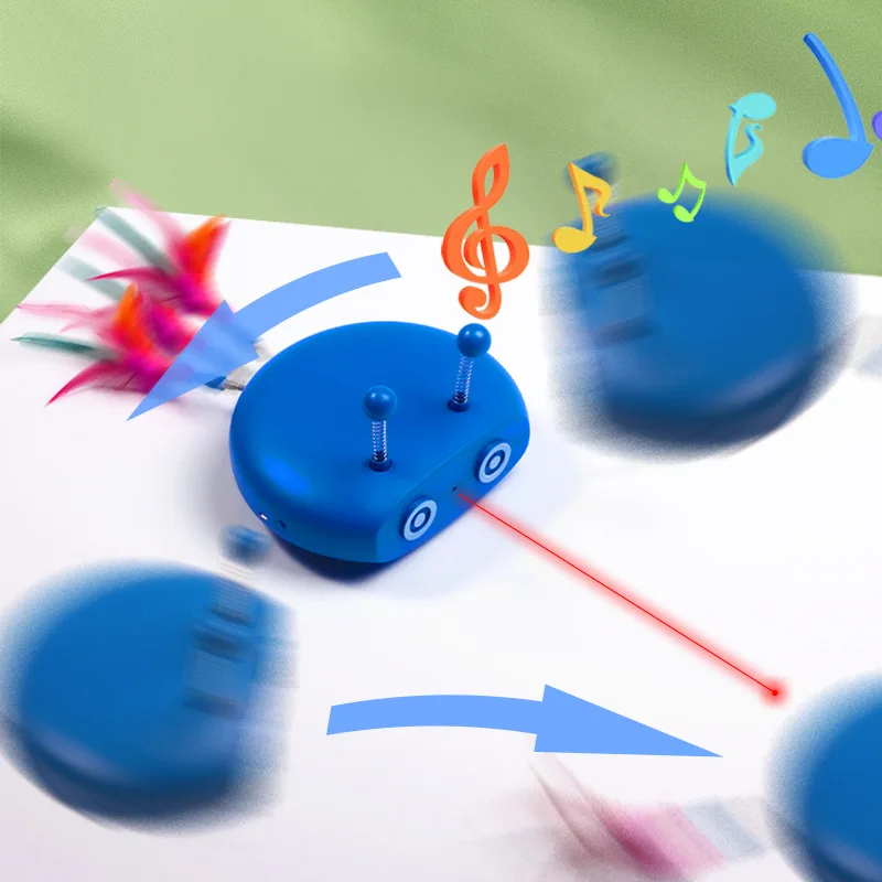 

Cat Laser Toy Random Moving Interactive Laser Cat Indoor Toys for Cats Automatically Toys Interactive Training Pet Exercise Toys