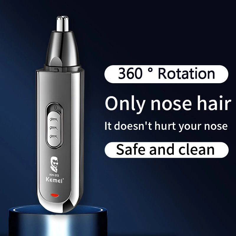 Kemei 3 IN 1 Eyebrows Trimmer Nose Trimmer Electric Replaceable Hair Remover Professional Ear Trimer Hair Shaver KM-313
