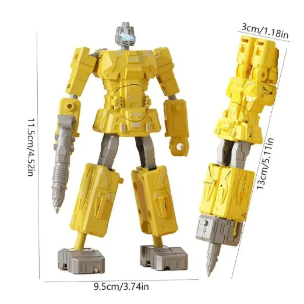 Wear Resistant Robot Deformation Pen Portable Non-toxic ABS School Office Supplies Stationery Gel Pen Children 2