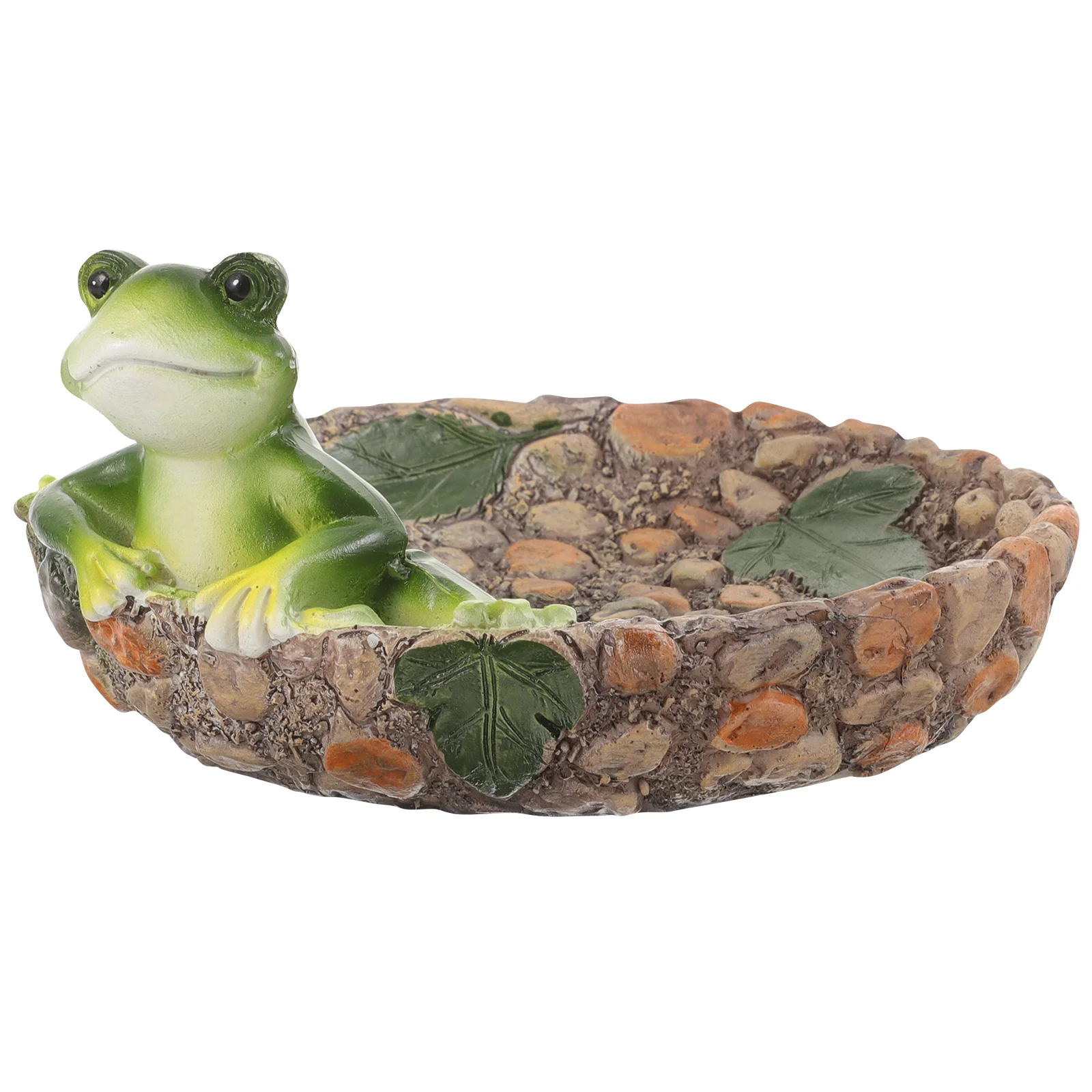 

Home Ornaments Desktop Frog Sculpture Decor Lovely Statue Garden Decoration Figurine Resin Adorable