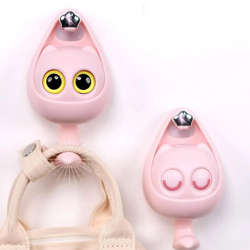 Creative Cute Wink Cat Animals Wall Hanging Hook Household Storage Rack Wall Decoration Free Punching For Clothes Hat Scarf Key 5