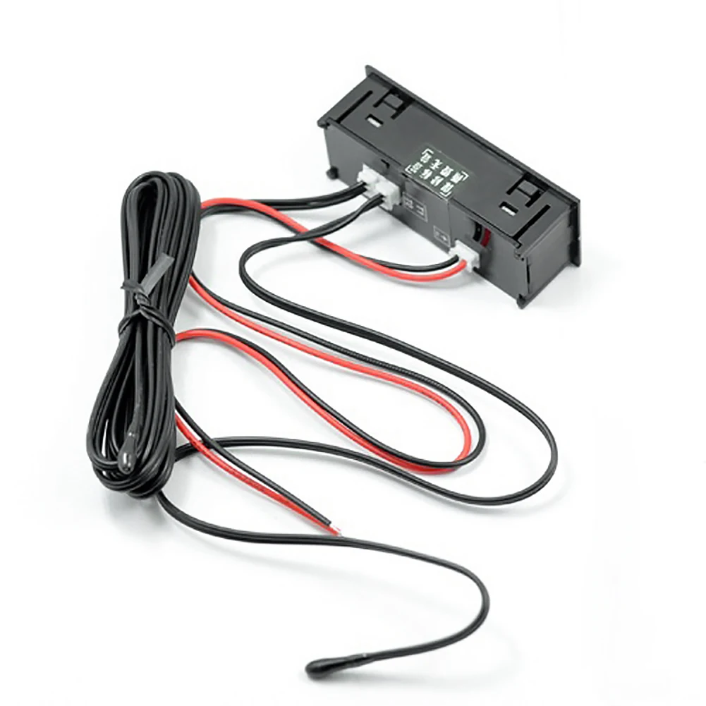 Car Clock Car Voltmeter Thermometer 12V 3 in 1 Temperature Clock LED Display Electric Voltage Meter