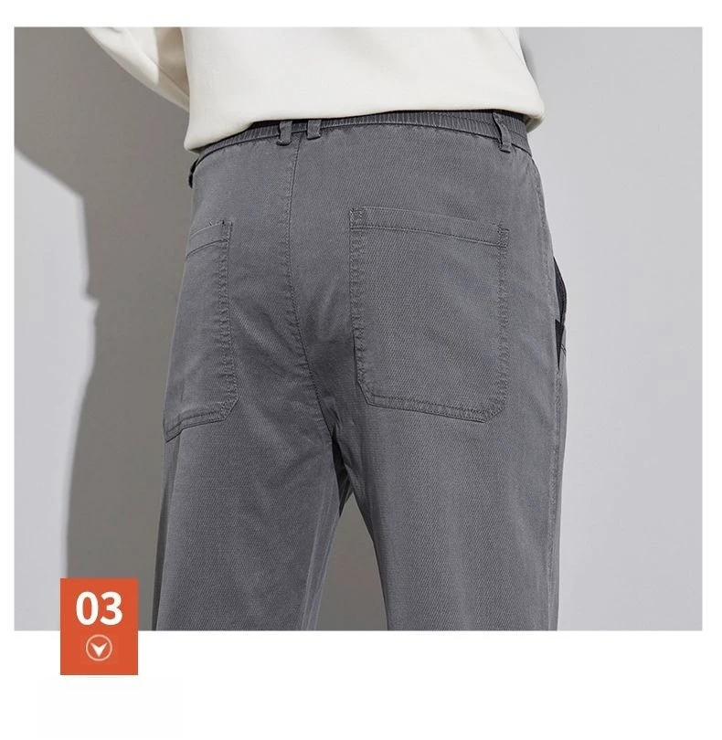 Fleece Dicke Herren Freizeithosen Winterkollektion Gerades Bein Vielseitige Bequeme Hosen Tägliche Ausflüge Männliche Markenkleidung – Detail 27