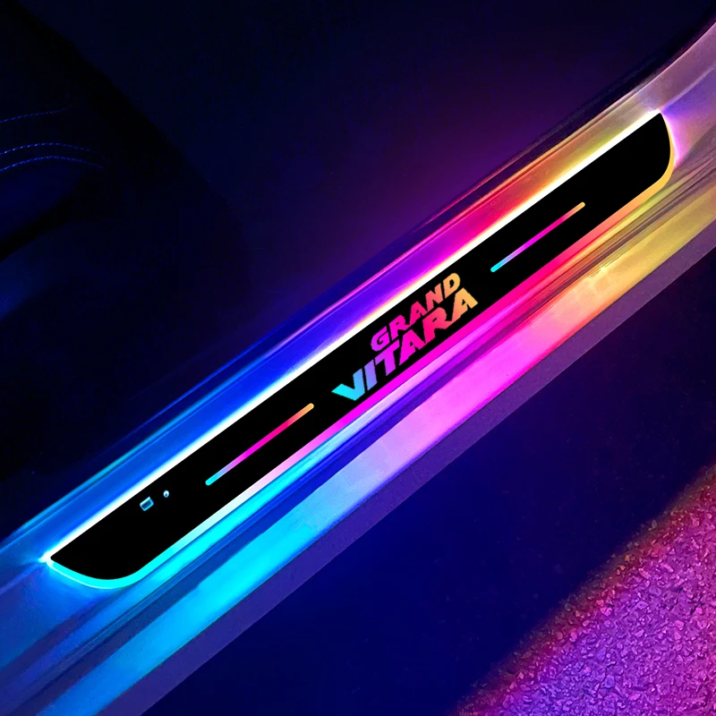 Car Threshold Bar LED Door Sill Light Luminous Illuminated