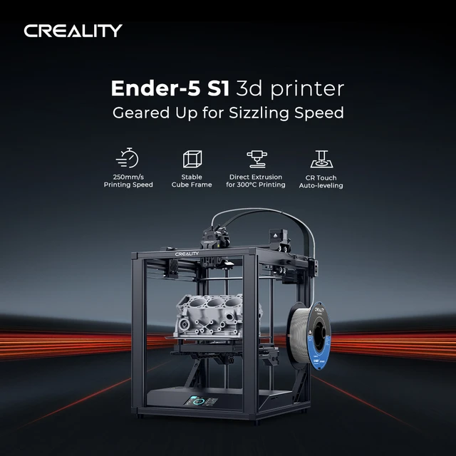 CREALITY 3D 5 S1 3D Printer FDM Machine 220x220x280mm Printing 250mm/s