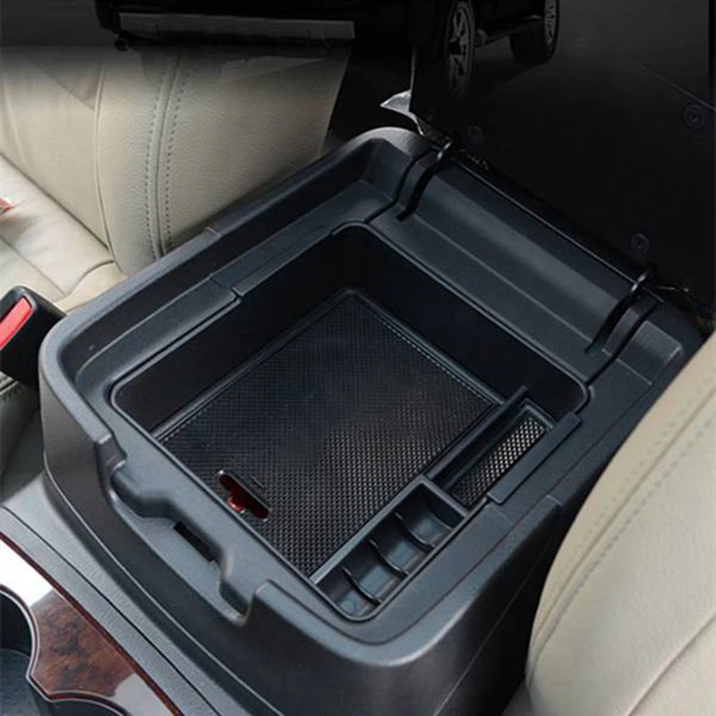 Car Armrest Center Console Glove Storage Box Tray Organizer for Mitsubishi Pajero Sport 207-car console storage box