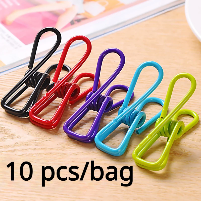 

10 шт., зажимы для одежды, нержавеющая сталь