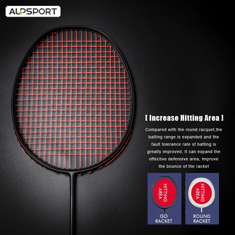 Badminton Racket 2 pcs/1 batch Alpsport XHP 6U 72g Ultralight G4 T800 Original full carbon fiber 22-30lbs Professional