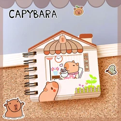 Kawaii Capybara Mini Notebook - Cute Portable Journal and Diary (B)