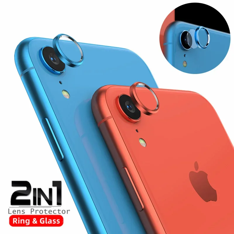 For iPhone XR Metal Lens Protector Rear Camera Protective Ring