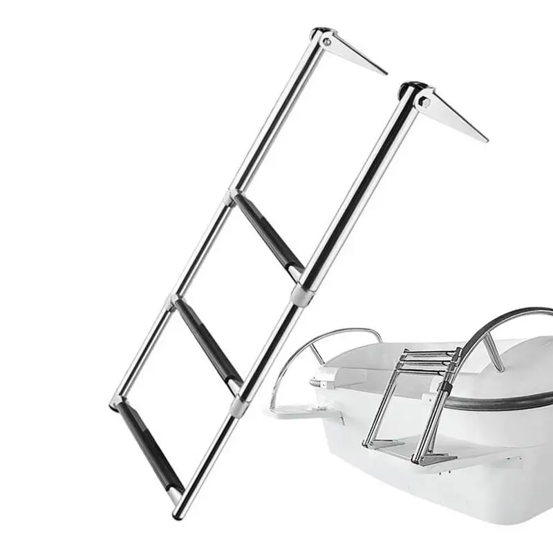 

Boat Ladder Telescoping Stainless Steel Marine Boat Ladder Folding Telescoping Ladder Pontoon Boat Swimming Upper Platform