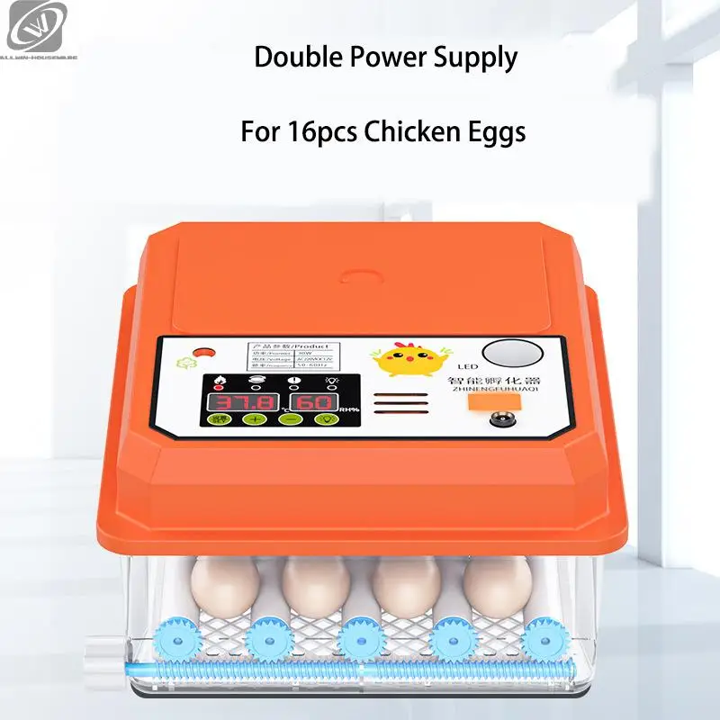 

12/16 Double-electric Computer Controlled System Automatic Incubators Egg Hen Chicken Eggs Industry High Hatchability