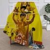 Kung fu B-Bruce L-Lee Blanket Plush Nap Sofa rug for Living Room Warm Office Bedroom Birthday Home Travel Kid Gifts 3