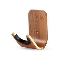 Wooden Guitar Wall Hanger Unique Design Bent Wood Ukulele Violin Hook Door Mount Erhu Holder String Instrument Accessories