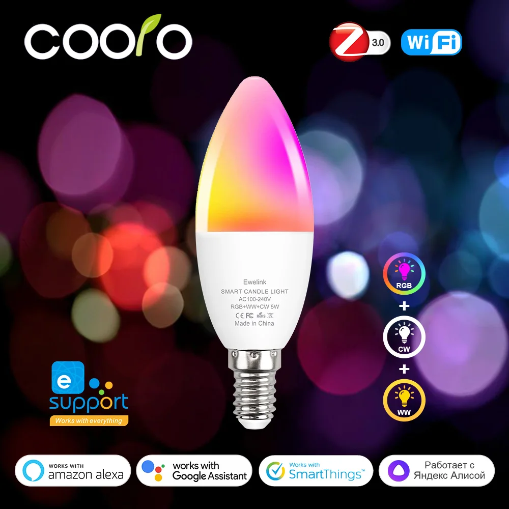 Govee Smart Glühbirne E27, WLAN LED Lampe RGBWW dimmbare mit 16 Millionen DIY-Farben, 800LM, 54 Govee Smart Glühbirne E27, WLAN LED Lampe RGBWW dimmbare mit 16 Millionen DIY-Farben, 800LM, 54
