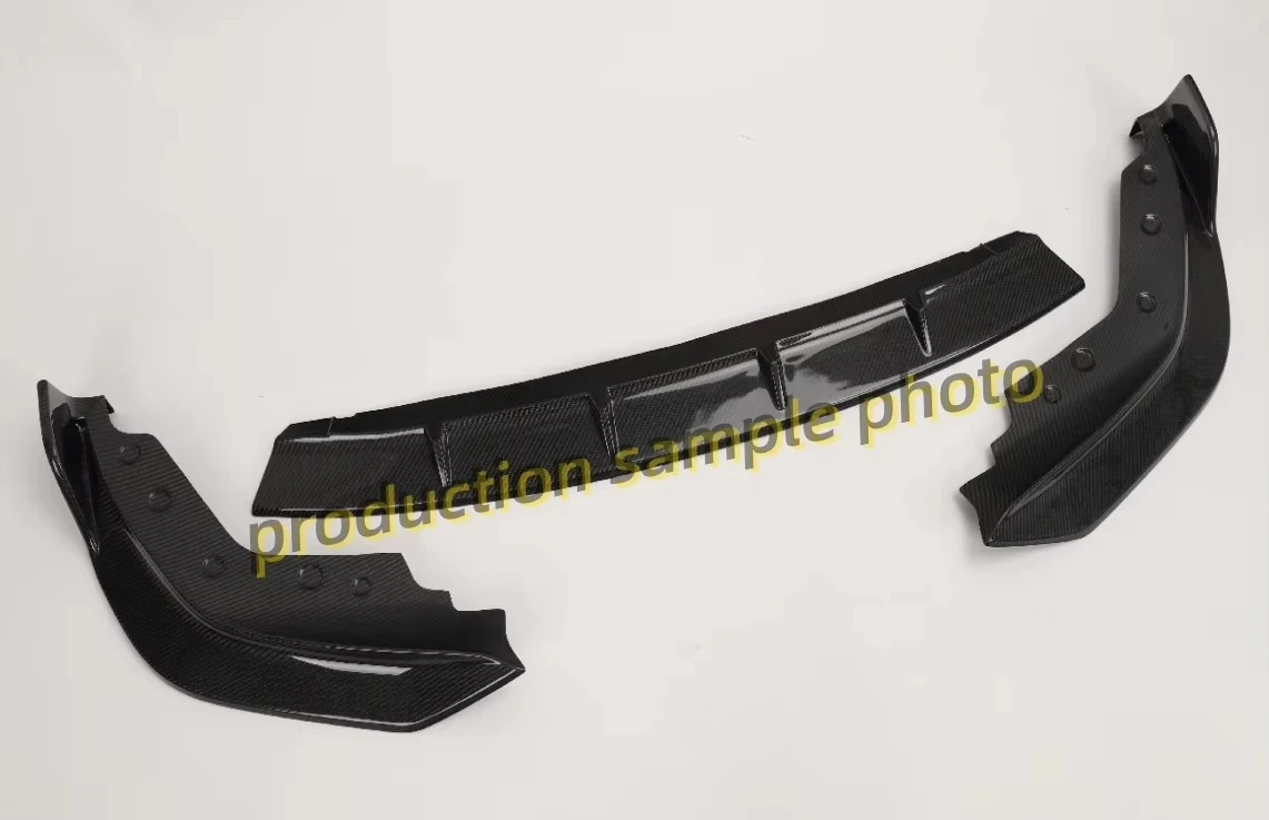 MRD 프론트 범퍼 립 G20 G28 FD 스타일 스포츠 2019+ PRE LCI 리얼 카본 파이버 3PCS 디자인