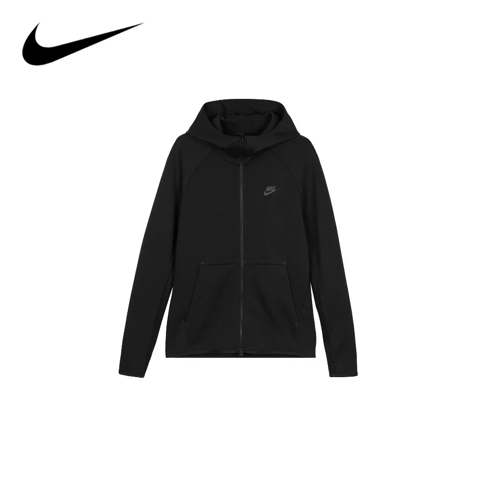 thumbnail image 1 of Chaqueta deportiva informal con capucha y cremallera de punto para primavera y otoño para hombre de Nike 928484-010, 1 of 4