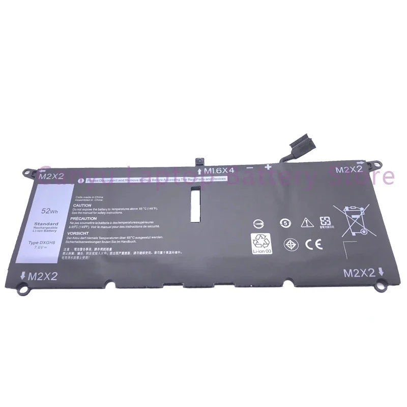 

Новый аккумулятор DXGH8 для ноутбука XPS 13 9370 2018 серии 9380 2019 H754V G8VCF 0H754V 13-9370-D1605G