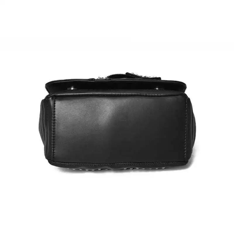 Women Leather Bags Handicraft Rivet Jacket Shape Punk Style Messenger Bags Luxury Designers Girls Motor Shoulder Crossbody Bag