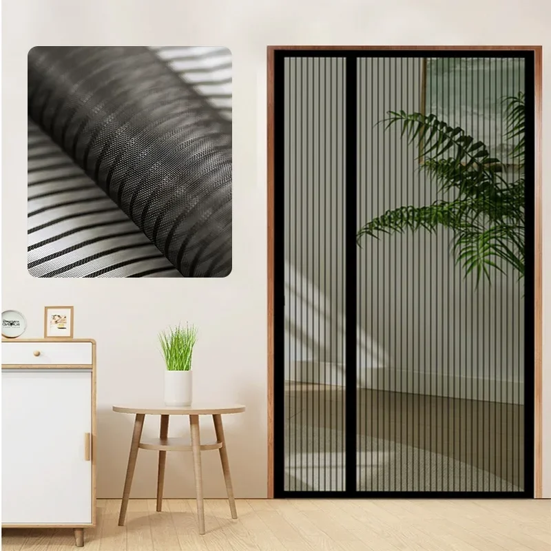 Side opening mosquito proof door curtain 2024 summer new high-end magnetic suction strong magnetic screen door and window screen