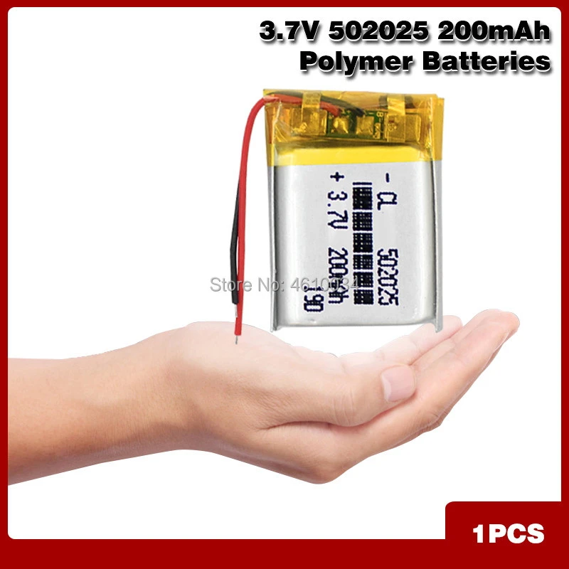 Chinesische 502025 3,7 v lithium ionen batterie 200 mah Li polymer batterie  für tragbare MP3 MP4 GPS remote controller|Ersatzbatterien| - AliExpress