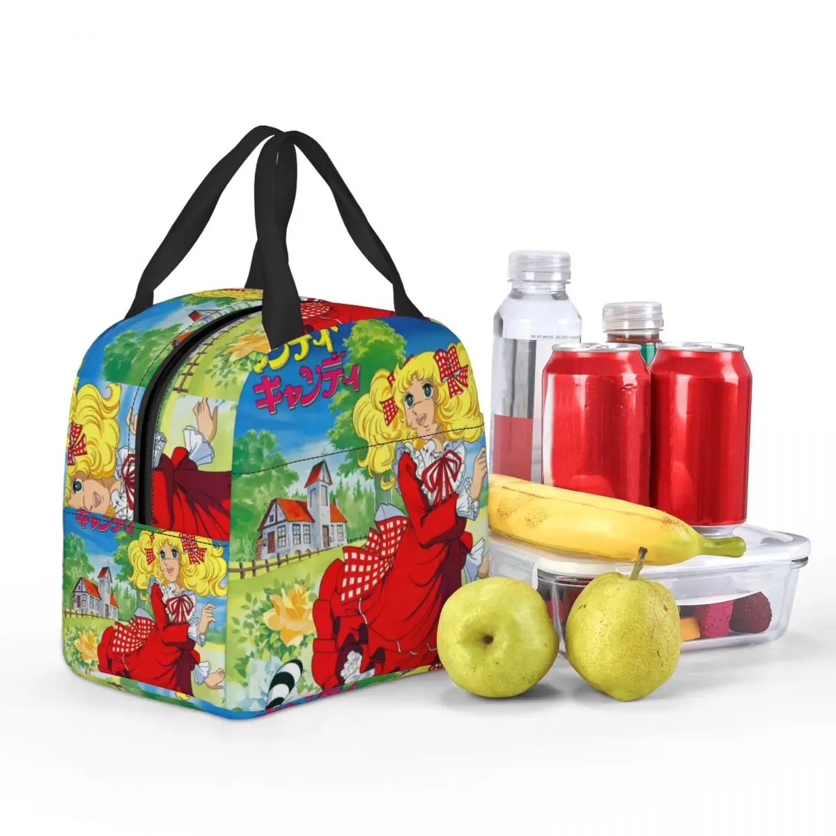 Candy Candy Lunch Bag Men Women Cooler Thermal Insulated Lunch Box for Adult Office