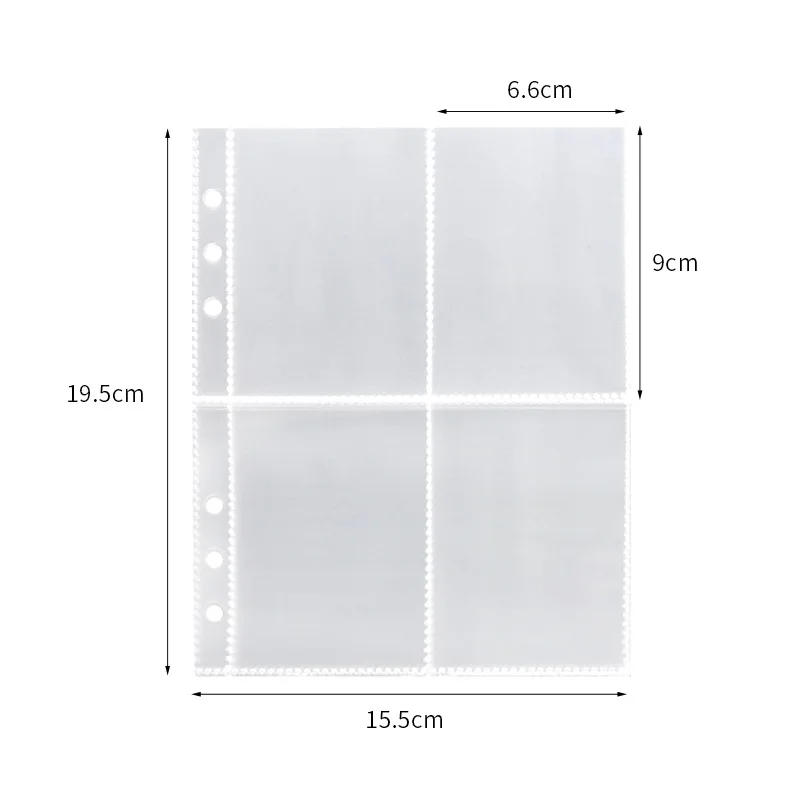 Photo Album A5 Photo Album Binder Sleeves 1P 2P 4P Photo Album Binder Refill Inner Cards Photocard Refill Bags Pocket Instax Name Card 10Pcs