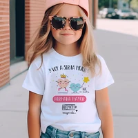 I'm Being Promoted To Big Sister T-shirt Baby Announcement T Shirt Kids Spanish Print Tee Girl Tops Children Tops Summer Clothes 1