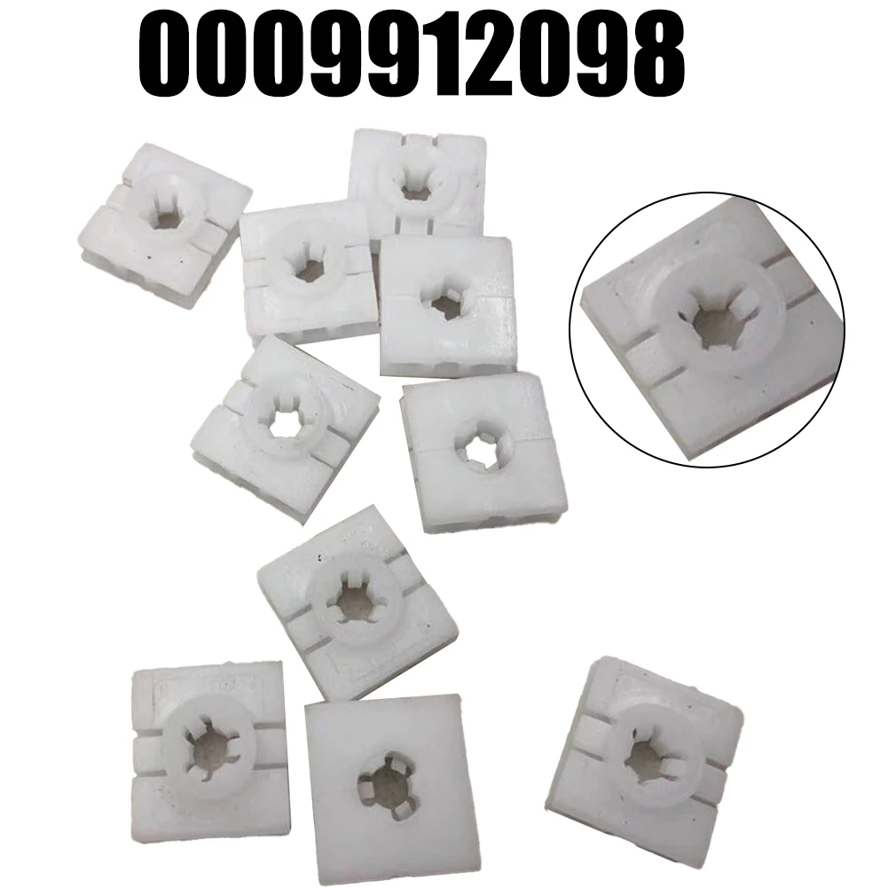 

10Pcs Car Rocker Panel Molding Clips Side Skirts Retainers For Mercedes Smart Fortwo 2008-2016 0009912098 Auto Fastener Clip