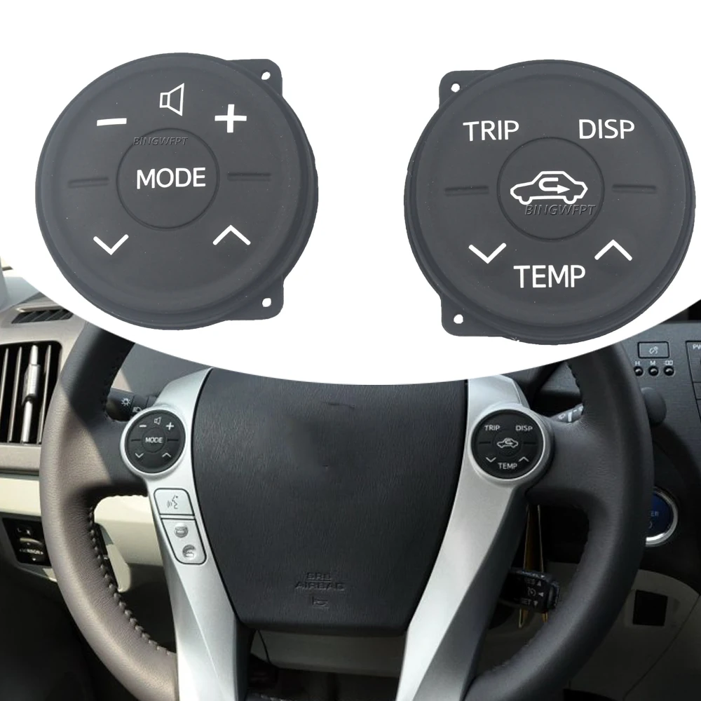 1 Pair Multifunction Steering Wheel Button Switch Control Button For Toyota Priu