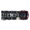 SALE ERTR LESU 1/14 RC Metal Tractor Truck 8*8 Radio Control Car Model Lock Differential Equipment Rack Lights Sounds THZH1409 6