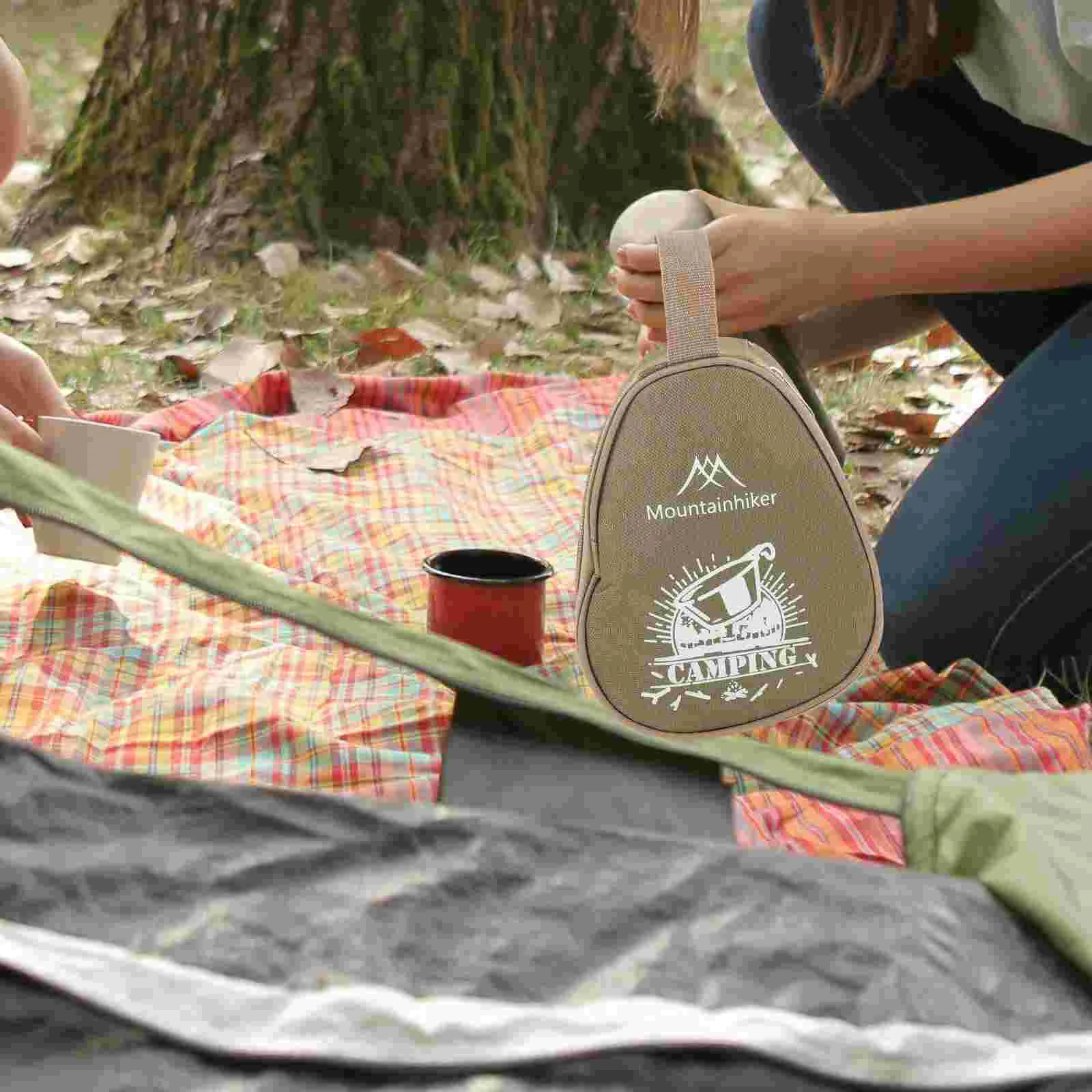 

Outdoor Cutlery Storage Bag Bowl Pouch Camping Supplies for Oxford Cloth Holder Tote Organizer Picnic Bowls