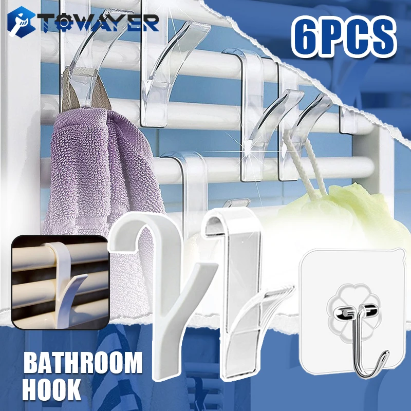 Heated Towel Hanger Hanger for Heated Towel Radiator Rail Clothes Hanger Bath Hook Holder Scarf Towel Heated Hooks for Bath