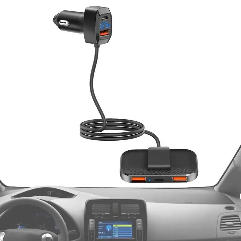 

Автомобильное зарядное устройство для быстрой зарядки с 5 USB-портами