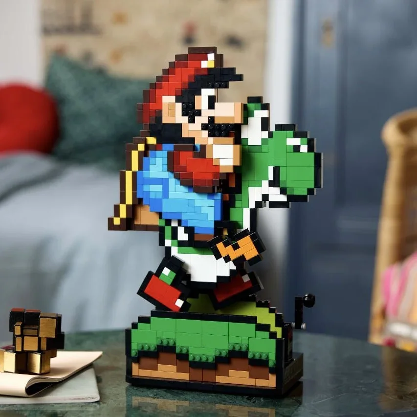 2024 New 71438 Super Mario World: Mario & Yoshi Building Blocks Set 3d Puzzle Model Bricks Toys Children Christmas Gifts