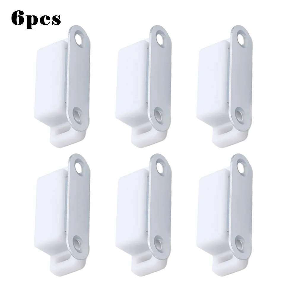 Door closers magnetic catches non-iron magnet cabinet cabinet latches door catch magnetic white 4.5cm 6PCS