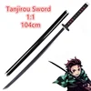 104cm Hashibira Inosuke Sword Weapon Demon Slayer  Cosplay Sword 1:1 Anime Ninja Knife PU toy 2