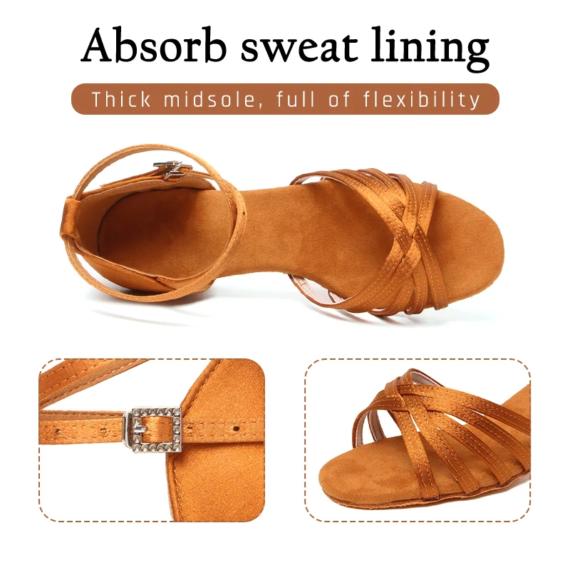 Latin dance shoes for Women Girls Children Kids Woman dancing shoes Ballroom Tango Salsa Low Heel classic Practice competition