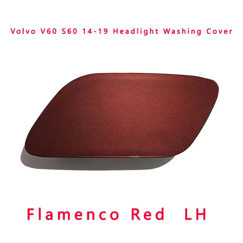 볼보 S60 V60 2014-2019 헤드라이트 청소 캡용 프론트 범퍼 헤드램프 와셔 스프레이 노즐 커버 교체