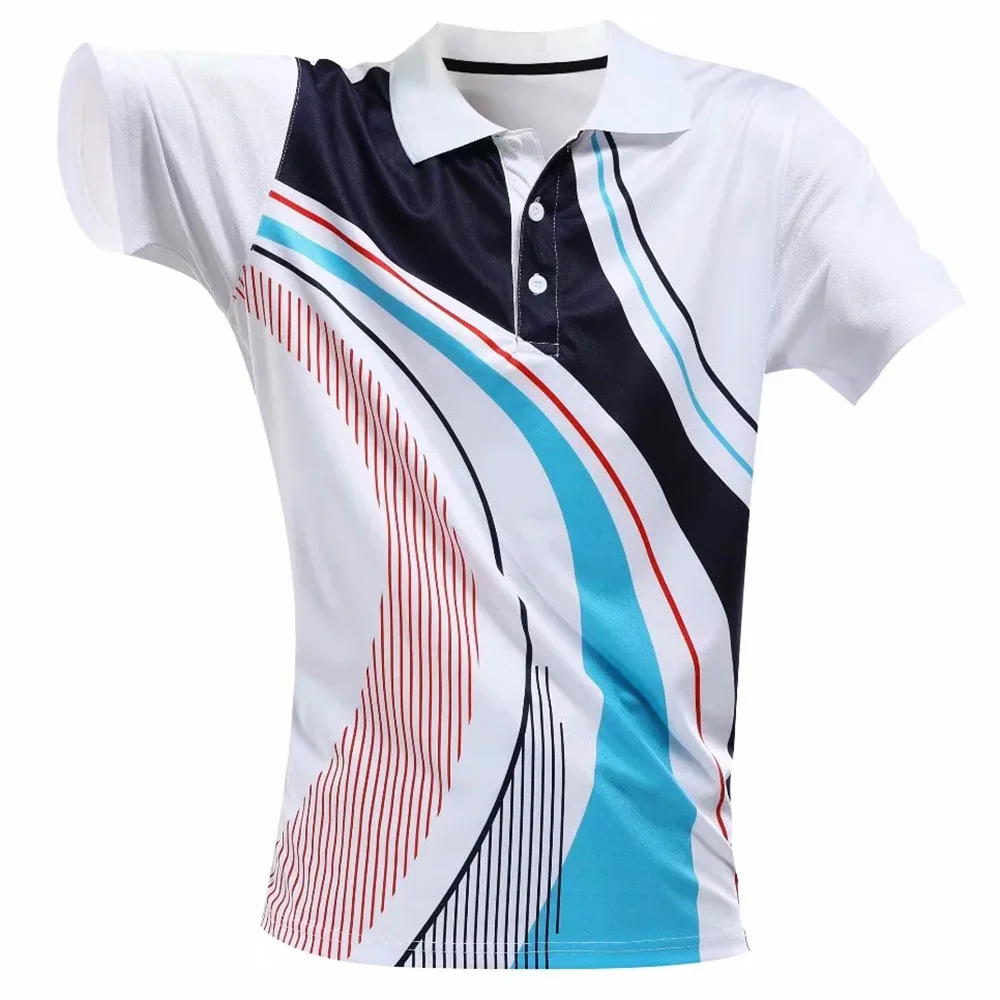 Sports Clothes Quick Drying Table Tennis Clothes Men Shirt T-shirt Printing Badminton Uniforms Summer Running sports Suit