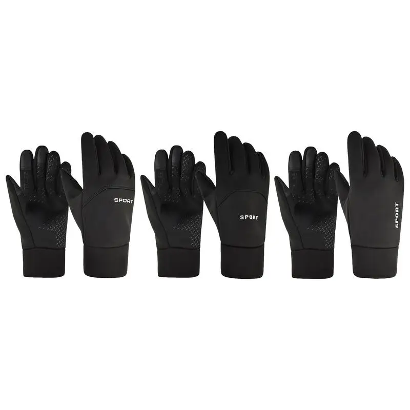 

Winter Gloves Waterproof For Men Women Non Slip Winter Motorcycle Gloves Waterproof Moto Warm Men Full Finger Bikes Gloves