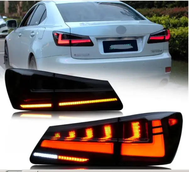 OLED Tail Lights for Lexus IS250 2006 to 2012 LED DRL Car Light Assembly with Start Animation Signal Auto Accessorie