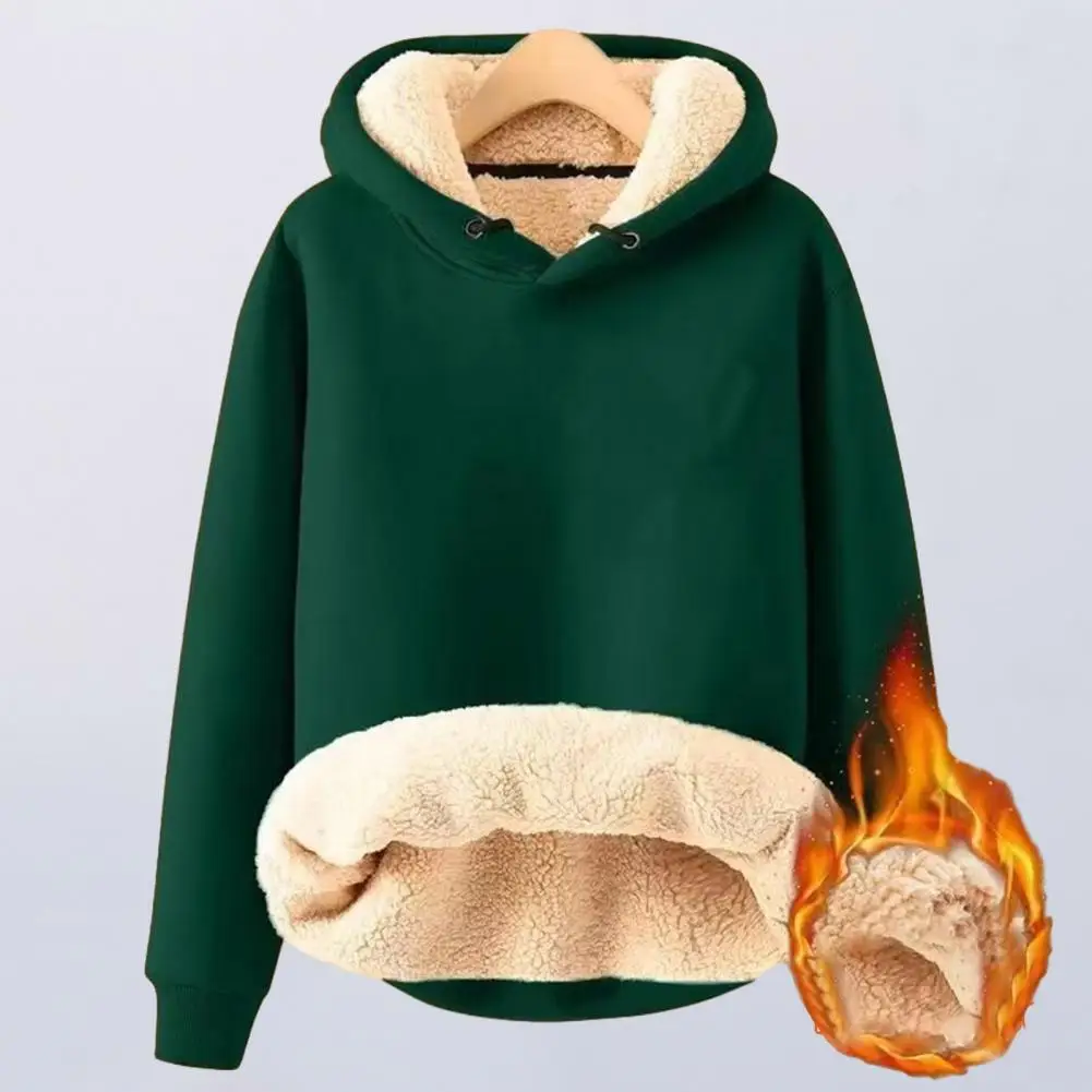 

Уютная плюшевая Толстовка для мужчин и женщин, теплый пуловер свободного кроя с эластичными манжетами, идеально подходит для осени и зимы