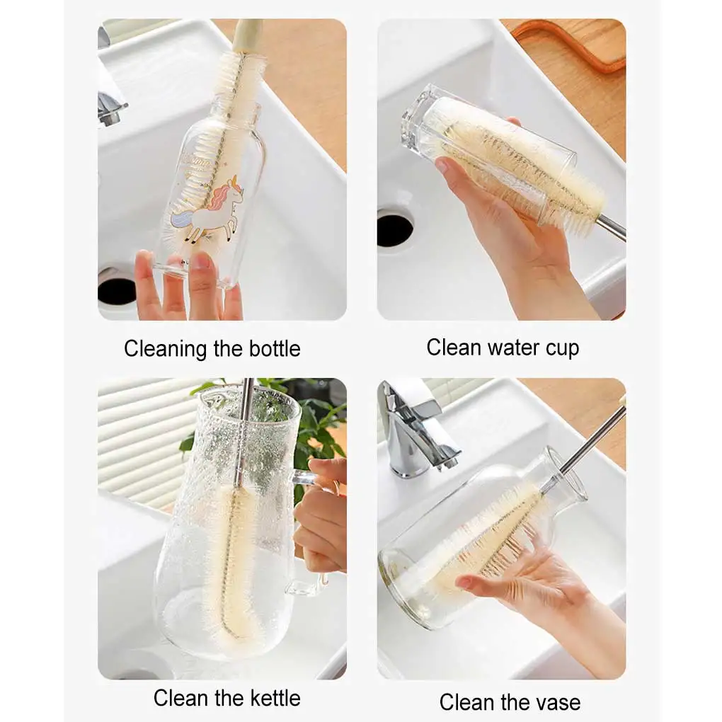 Bottle Brush Cup Cleaning Tool Water Milk Mug Blender Dirt Scraper -  AliExpress