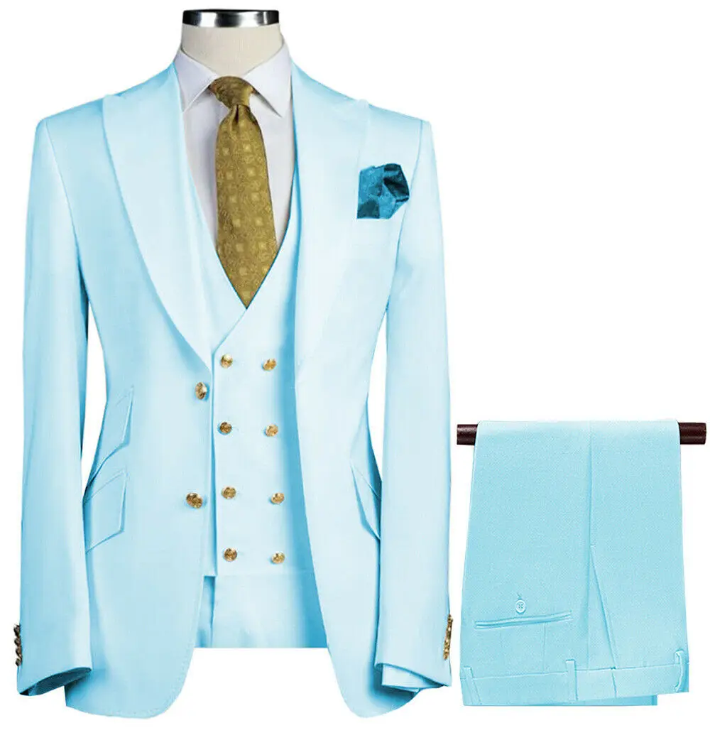 White Beige Groom Wedding Tuxedos 