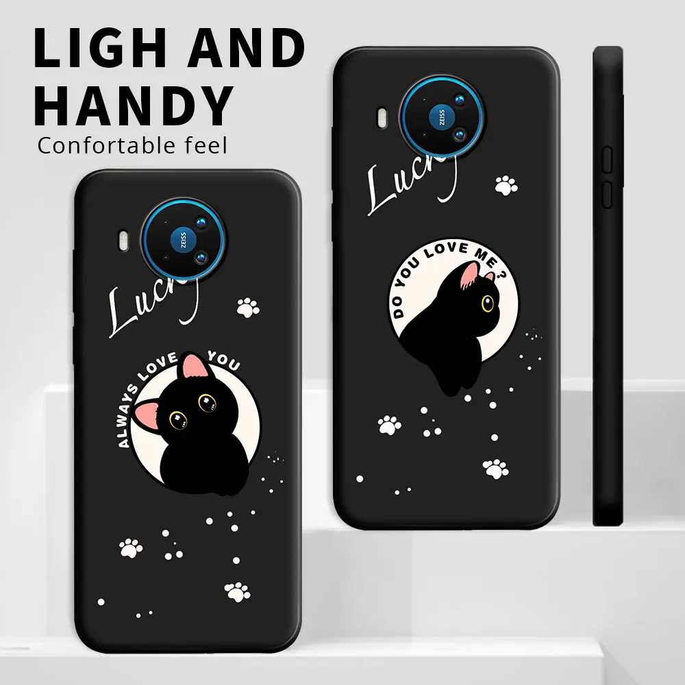 Cartoon Cute Cat Fashion Shockproof Silicone Soft TPU Phone Case – Stylish and Durable Back Cover Shell