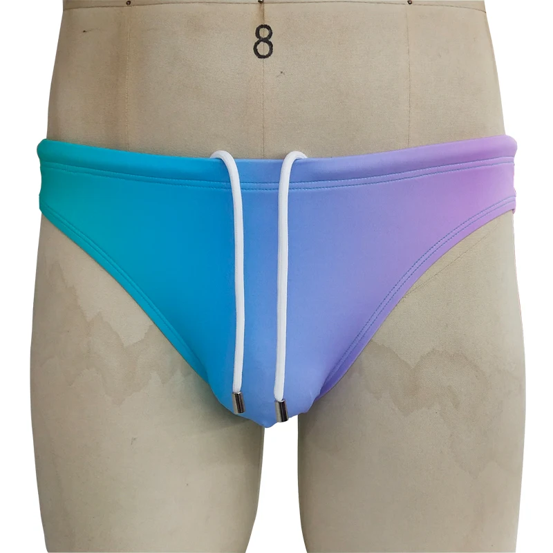 Men's Shorts Sexy Bikini Underwear Drawstring Swimming Trunks Elastic Quick-Drying Swimsuit Male Swim Briefs Beach Sports Suits