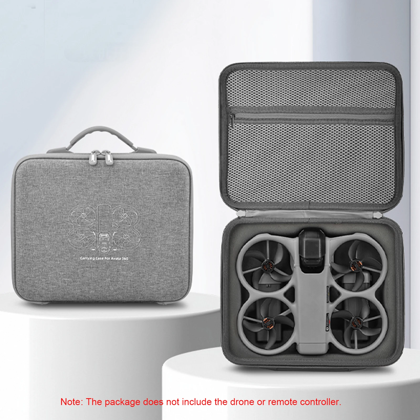 DJI 아바타 360 드론 액세서리용 휴대용 핸드헬드 케이스, 부드러운 벨벳 안감의 여행용 숄더백, 여행 및 보관에 이상적